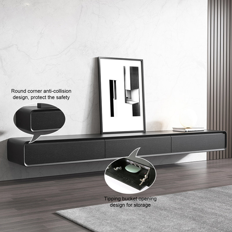 Hokku Designs Blosse 78" Minimalist Floating TV Stand, Modern Wall